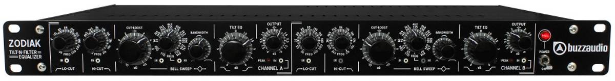 Buzz Audio ZODIAK DCX dual channel tilt and filter equalizer(Bla