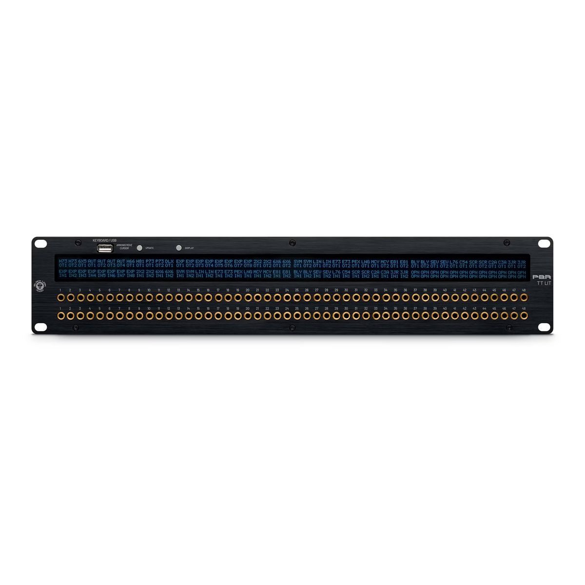 Black Lion Audio PBR TT 96-Point Gold-Plated TT/DB25 Patchbay 