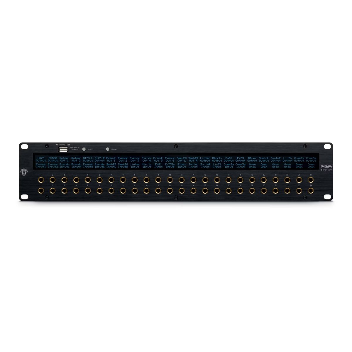 Black Lion Audio PBR TRS3 LIT 48-Point Gold-Plated TRS Patchbay